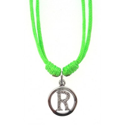 Alphabet Pendant in Silver & Diamond
